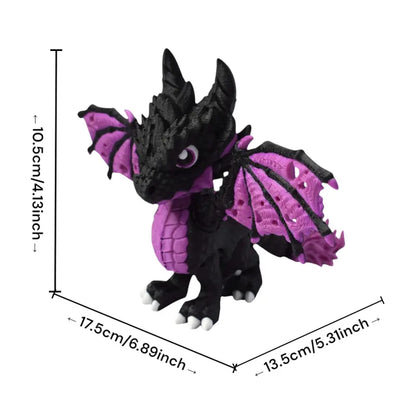 3D Printed Black and Purple Dragon (as seen in my vids)