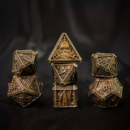 7pcs Wizard Series Metal Dice