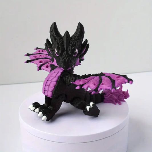 3D Printed Black and Purple Dragon (as seen in my vids)