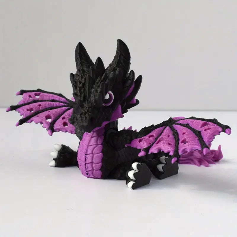 3D Printed Black and Purple Dragon (as seen in my vids)